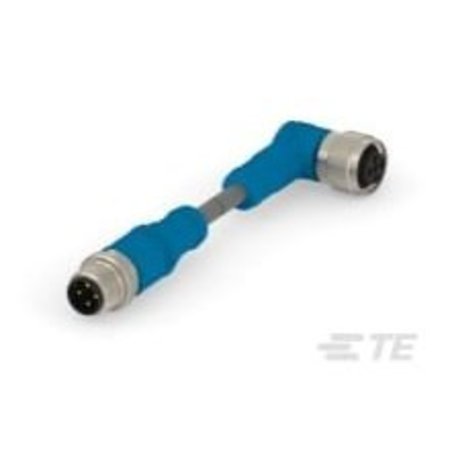 TE CONNECTIVITY Sensor Cables / Actuator Cables M12-4Ms-0.5 M12-4Fr-Pur T4152124004-001